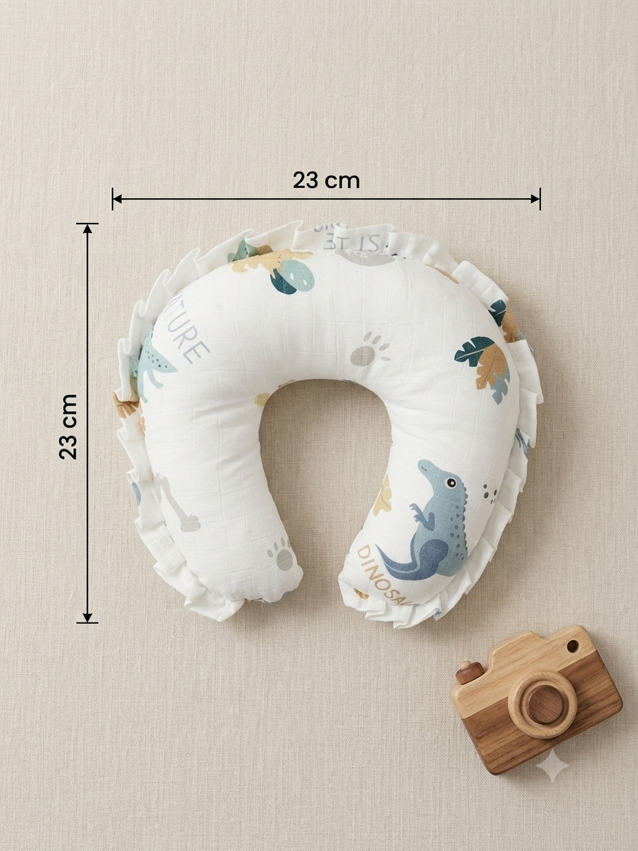 Muslin Newborn Head Shaping Pillow – Soft Support for Tiny Heads