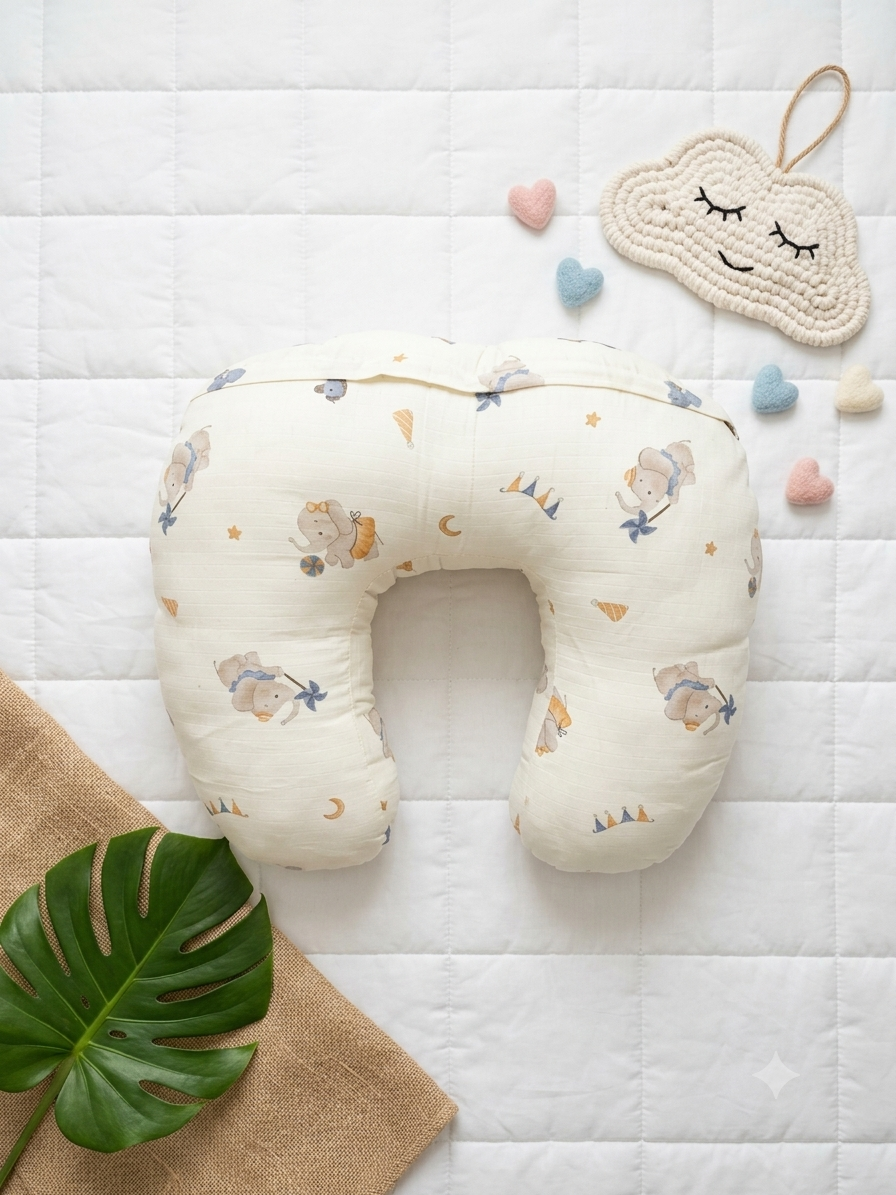 Muslin feeding pillow- Nursery Pillow