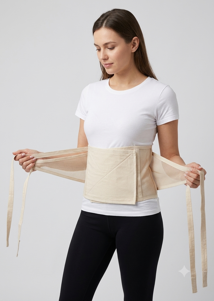 Post-Pregnancy Pure Cotton Stomach Belt / Abdominal Binder