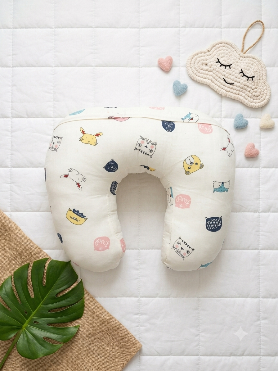 Muslin feeding pillow- Nursery Pillow