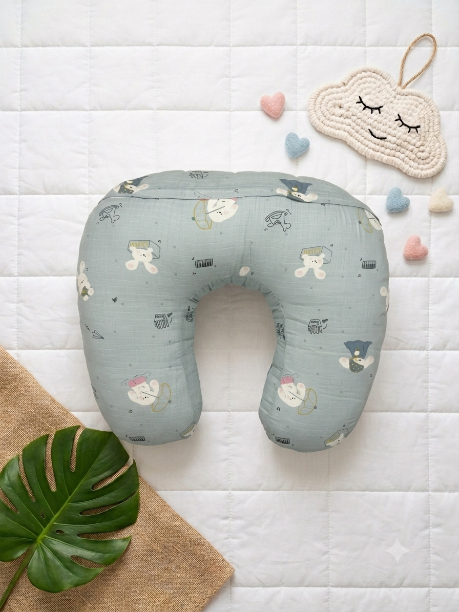 Muslin feeding pillow- Nursery Pillow