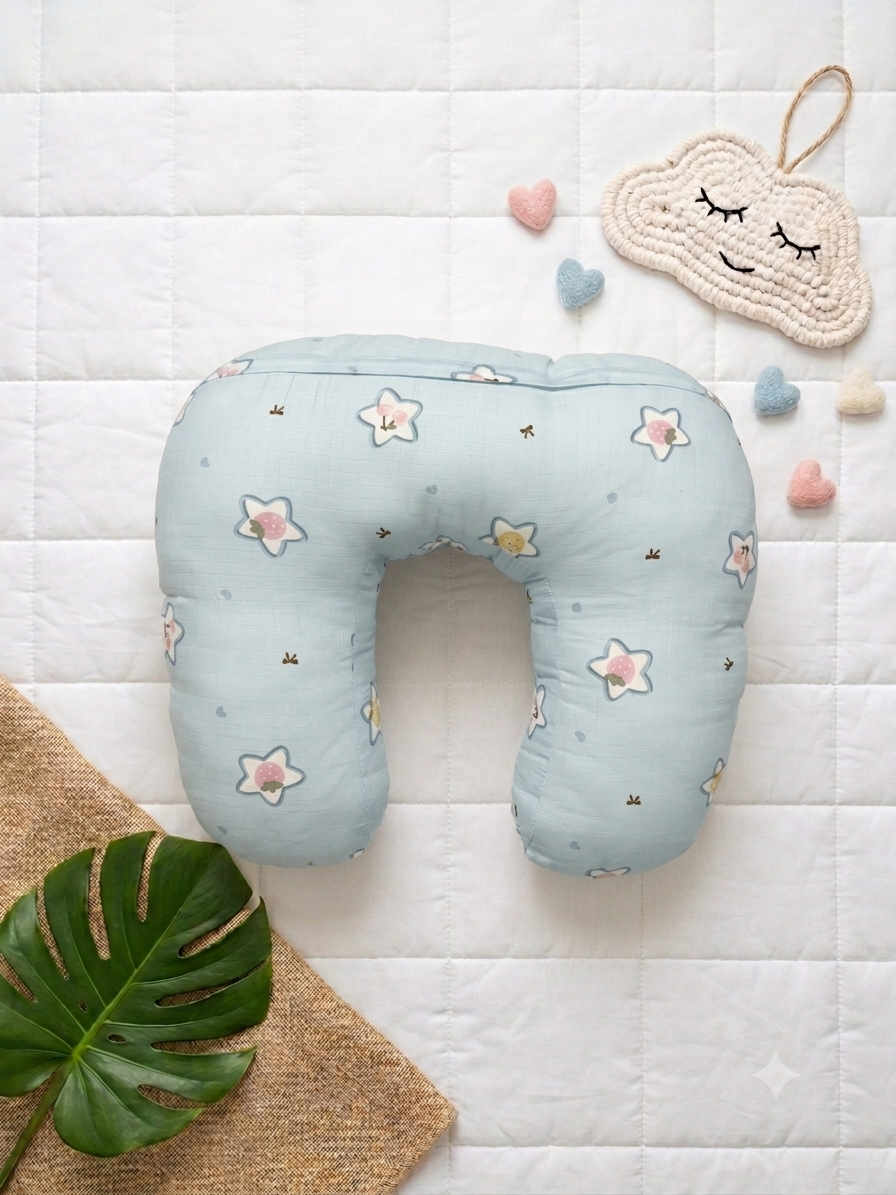 Muslin feeding pillow- Nursery Pillow