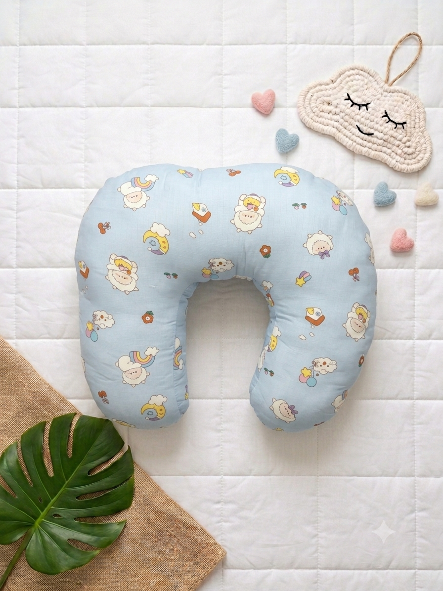 Muslin feeding pillow- Nursery Pillow