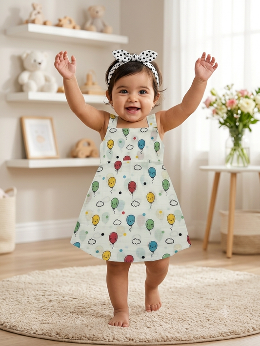 Soft Muslin Frock- 6 months to 1 year size