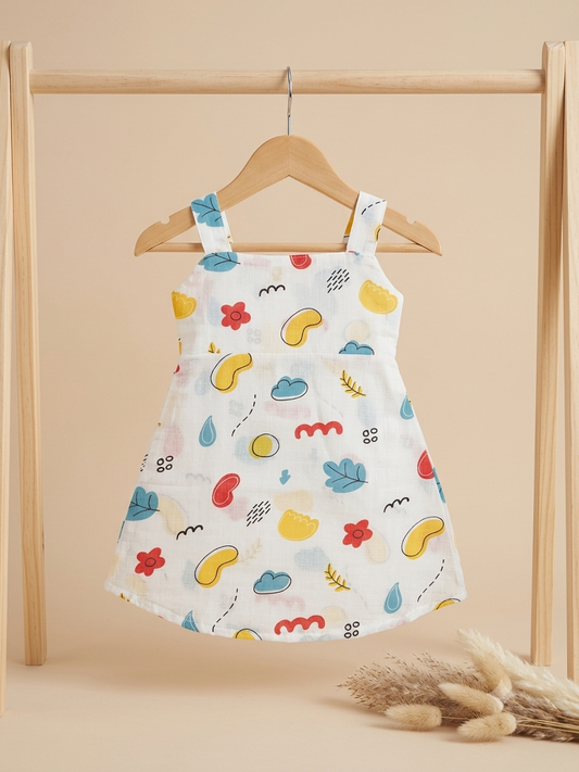 Soft Muslin Frock- 6 months to 1 year size