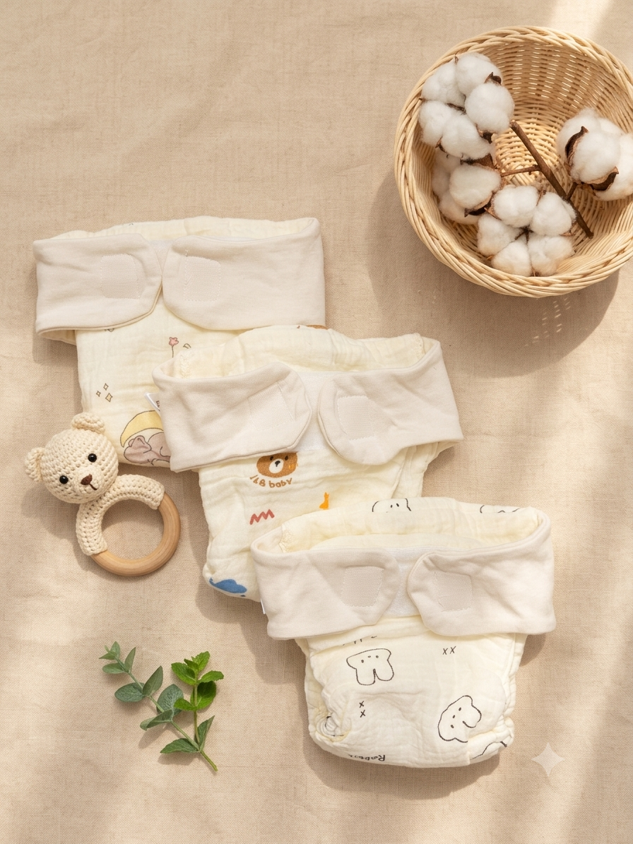 SOFT MUSLIN BABY CLOTH DIAPER 2 pcs pack