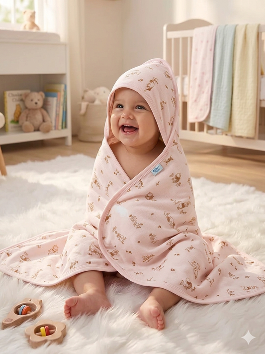 Newborn Hooded Flannel- Double Layer Premium