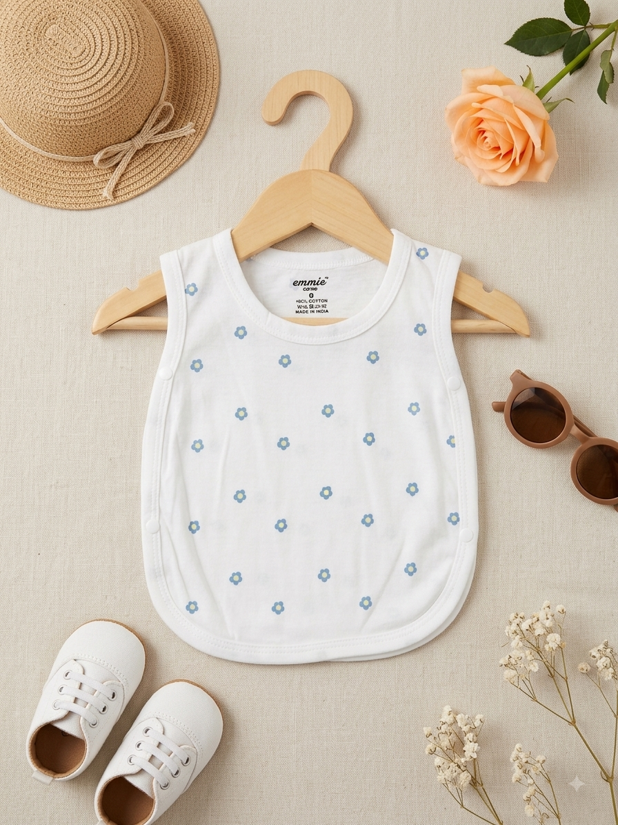 Newborn Side-Button Open Jhabla / Vest - pack of 5