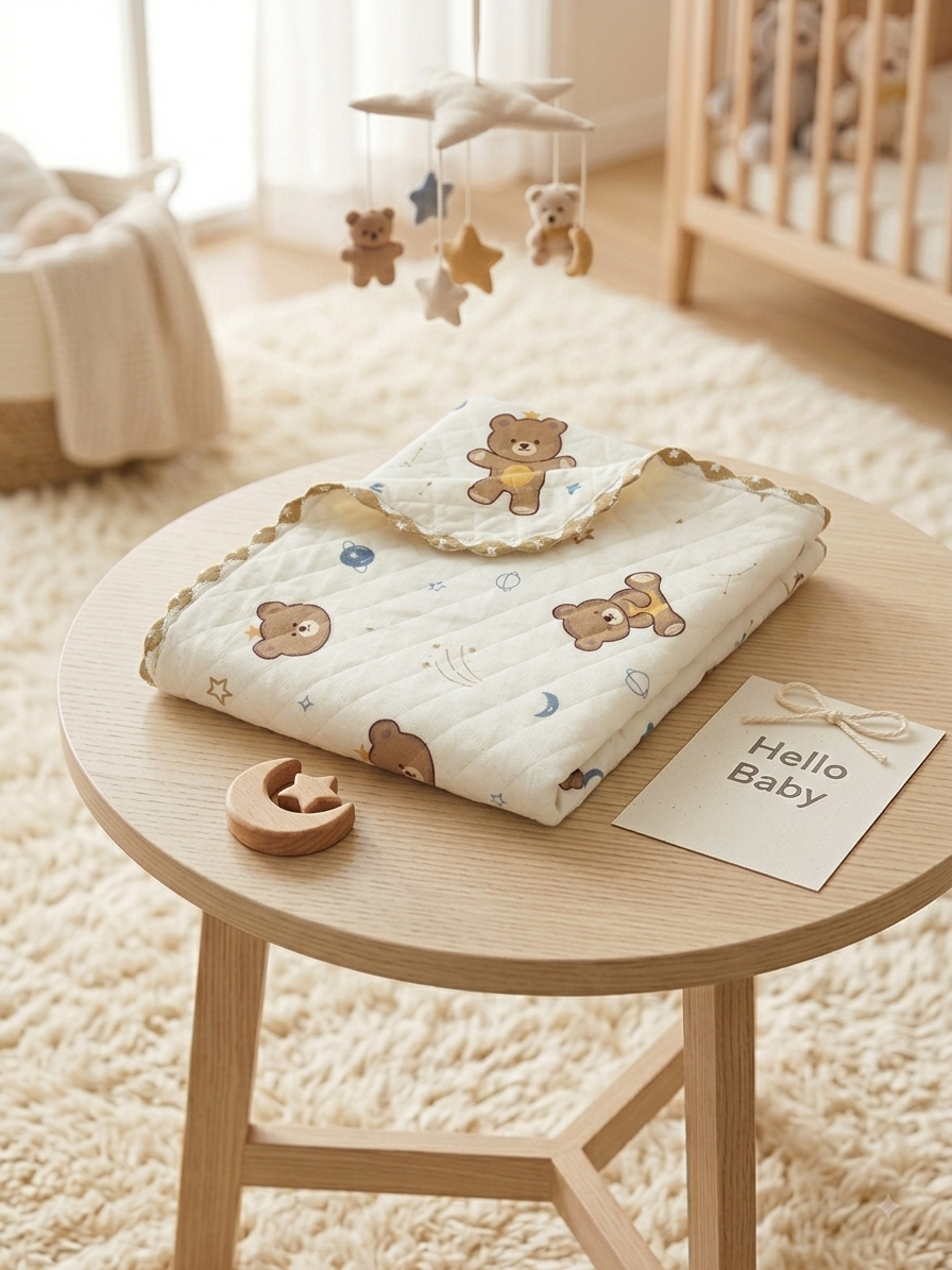 Newborn Soft Cotton Blanket- Cotton Swaddle