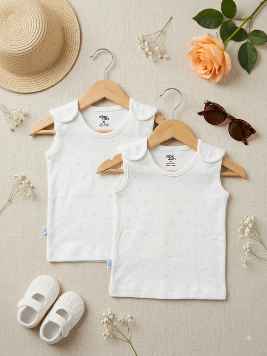 Newborn shoulder-Button Jhabla / Vest - 3 pack combo (Copy)